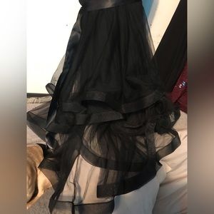 Black and gold dress